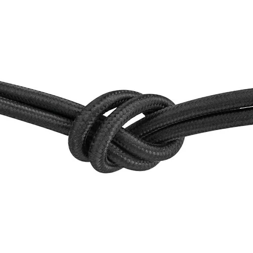 Home Sweet Home Tekstilni kabel na metar (Crne boje, 3-žilno, 0,75 mm²)