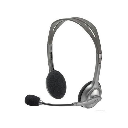  Slu&amp;scaron;alice sa mikrofonom, Logitech H110, audio in-out 3,5mm, 981-000459, 981-000271 Slike