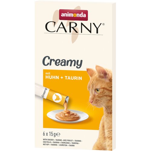 Animonda Carny Cat Adult Creamy – Piletina i Taurin 6×15g Cene