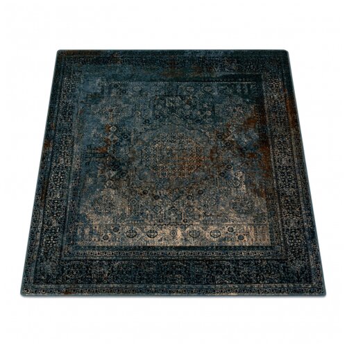 RugsX Preproga volna OMEGA MAMLUK Kvadrat - Rozeta vintage temno modra 170x170 cm, (5000193531) Cene