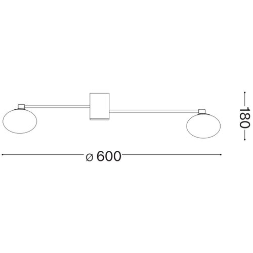 Ideal Lux led plafonski luster hermes 3xG9/3W/230V prečnik 60 cm zlatna Slike