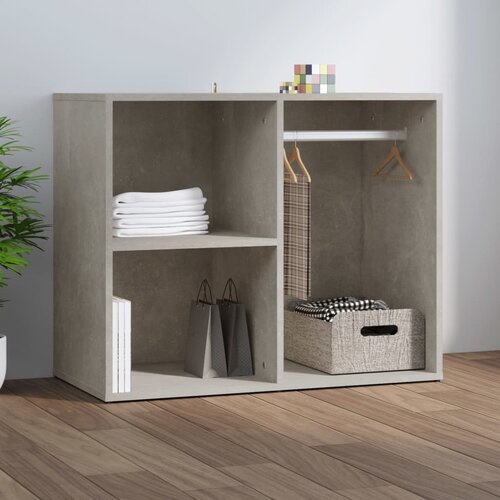 vidaXL Garderobna omarica betonsko siva 80x40x65 cm konstruiran les Cene
