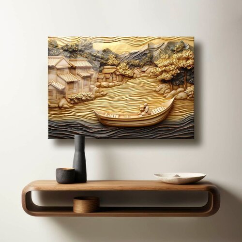 WALLXPERT Dekorativna slika na kaljenom staklu, 40x60cm, &Scaron;areno Cijene