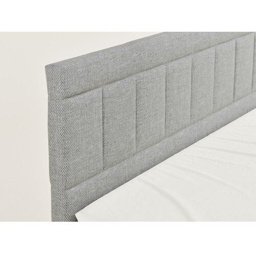Maison de R&amp;ecirc;ve Sivi boxspring krevet s prostorom za odlaganje 200x200 cm Caya &amp;ndash; Slike