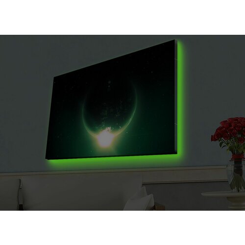 Wallity 4570HDACT-015 multicolor decorative led lighted canvas painting Cene