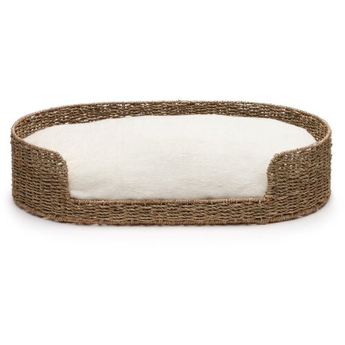 Kave Home Krevet za kućne ljubimce od morske trave u prirodnoj boji 45x80 cm Fliicker &amp;ndash; Slike