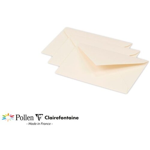 Clairefontaine kuverte Pollen 75x100mm 120gr cream 1/20 Cene