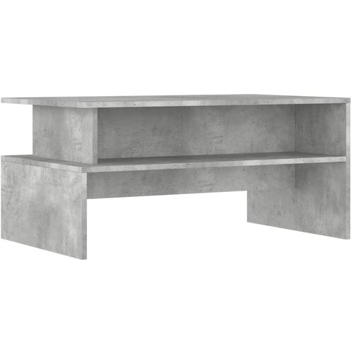 Maison Chic Klubska mizica - kavna mizica - Nizka mizica betonsko siva 90x55x42,5 cm inženirski les, (21754244) Cene