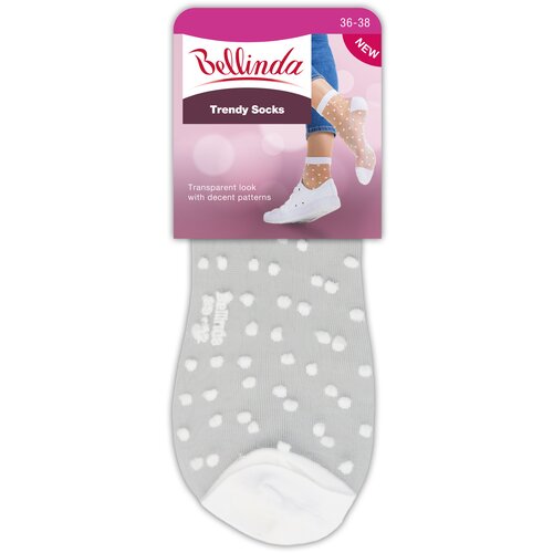 Bellinda TRENDY SOCKS - Modern patterned nylon socks - black Cene