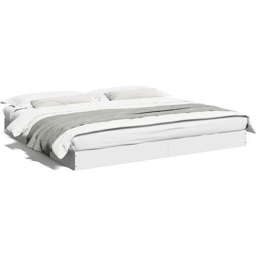 VidaXL Okvir za krevet bijeli 180 x 200 cm konstruirano drvo Slike