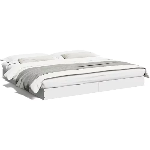 vidaXL Okvir za krevet bijeli 180 x 200 cm konstruirano drvo
