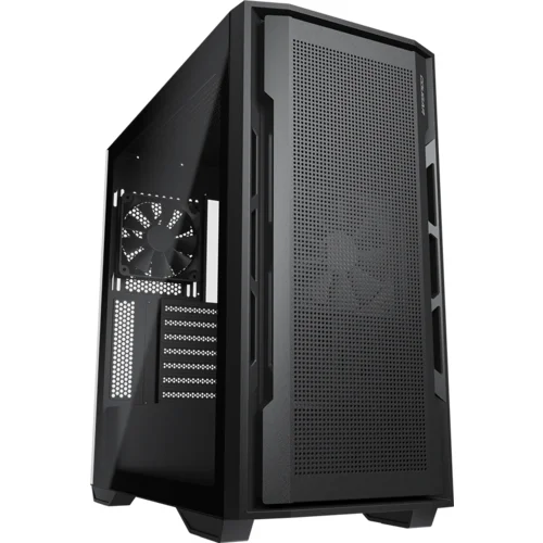 Cougar Uniface Black| PC Case | Mid Tower / Mesh Front Panel / 2 x ARGB Fans / TG Left Panel