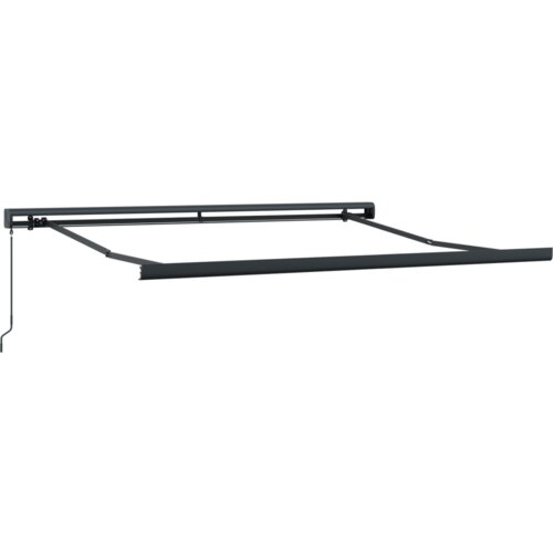 VidaXL Ručno Retraktilna Tenda Crvena i Bijela Pruga 300x250 cm Slike