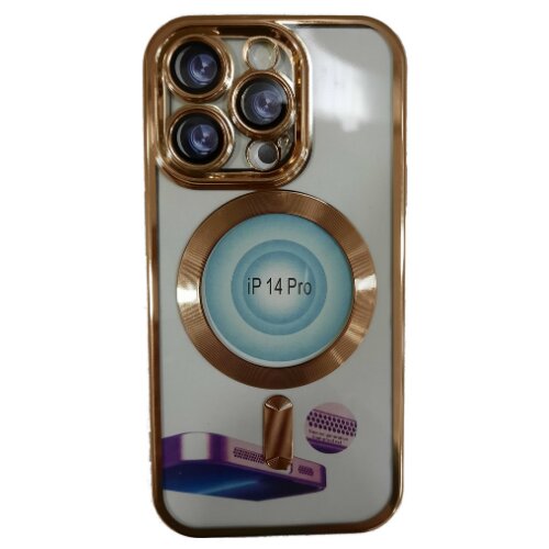 Magsafe maskica iPhone 14 Pro gold Slike