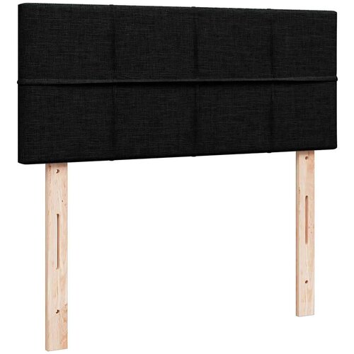 VidaXL otomanski krevet s madracem crni 120x190 cm tkanine Slike