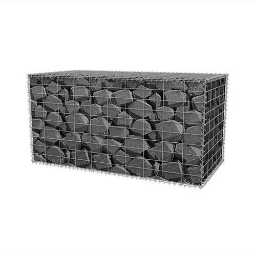  Gabionska ko&amp;scaron;ara od pocinčanog čelika 100 x 50 x 50 cm Slike