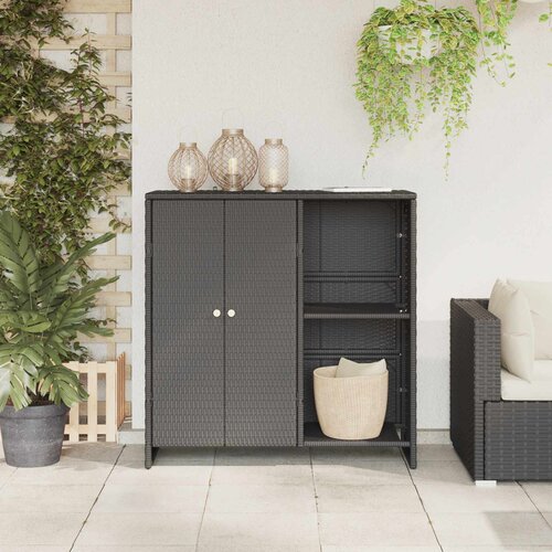  za pohranu s policom Crna 100 x 36 x 102 cm Ratan Slike