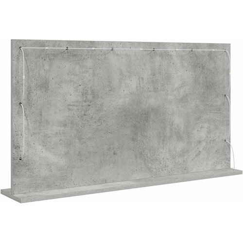  Ogledalo za Toalet Pravokutni Betonski sivi 100 x 55 x 18 cm Slike