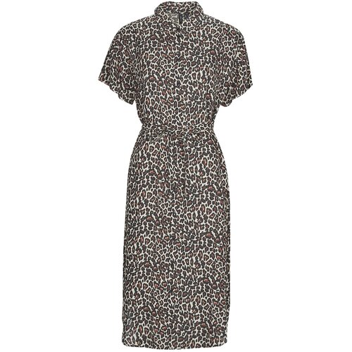 Vero Moda Dolge obleke VMBUMPY SS CALF SHIRT DRESS NOOS Večbarvna Cene
