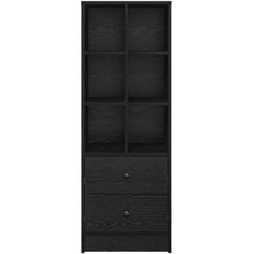  Highboard s ladicama Crni hrast 45,5 x 34 x 127 cm Slike