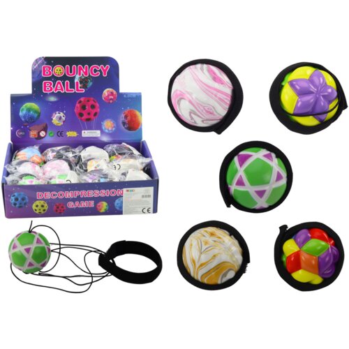 Lopta za igru ​​na gumenim strukturama šarena 6 cm Cijene