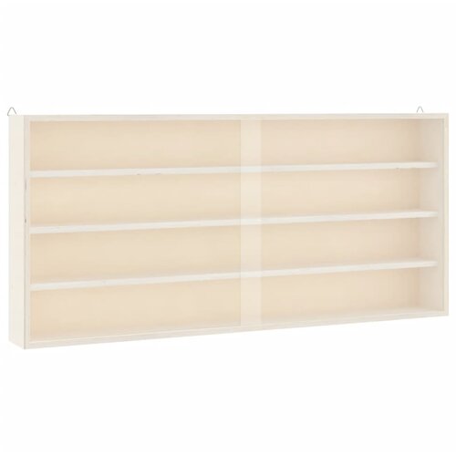vidaXL Lesena zbirateljska vitrina z vrati 80x8,5x37cm, (21814551) Cene