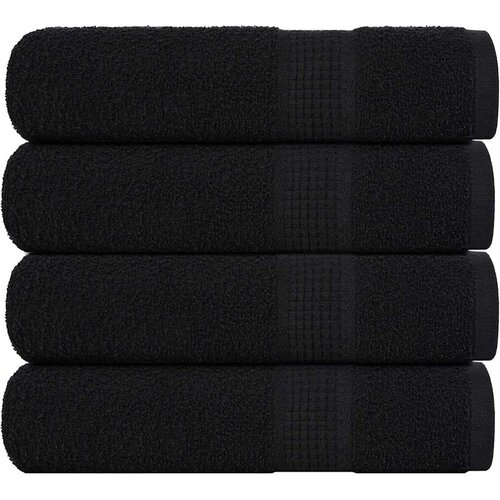 vidaXL Ručnici za ruke FROGN 4 kom. Crni 50x100 cm 360 g/m&sup2; - Crna 50 x 100 cm 4 Cijene