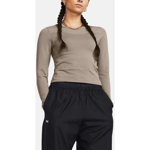 Under Armour Vanish Elite Seamless LS-BRN T-Shirt - Women Cene