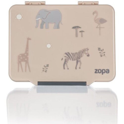 Zopa Lunch Box 1330 ml &amp;ndash; kutija za obrok s vi&amp;scaron;e pretinaca i priborom za jelo Safari Slike