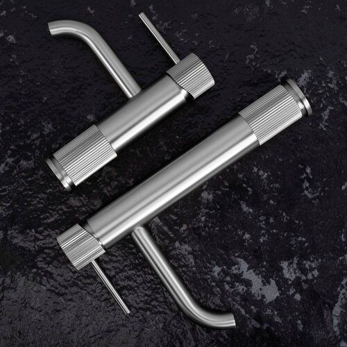 REA Bath Kopalni&amp;scaron;ki me&amp;scaron;alnik Lungo Stripe Brush Nickel Low Slike