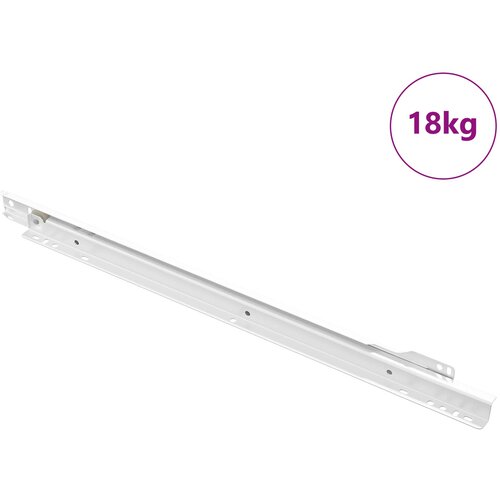  Klizač za ladice 49 pcs Bijelo Čelik Slike