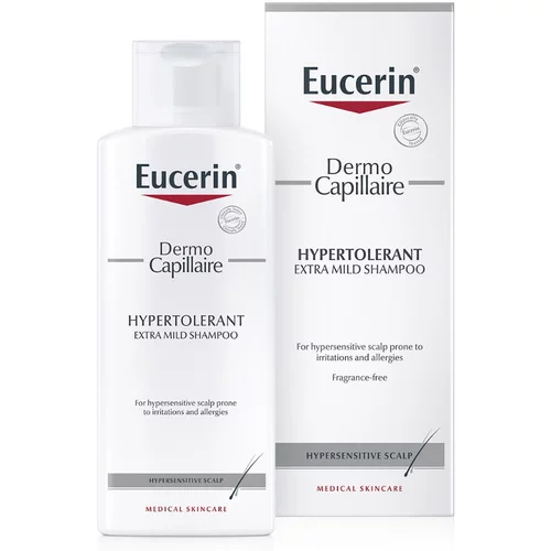 Eucerin DermoCapillaire Hypertoletant, šampon za zelo občutljivo lasišče