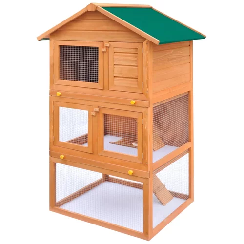 3 vanjski kavez kućica za male životinje i kućne ljubimce sloja drva