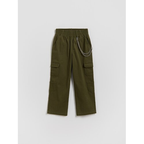 Reserved GIRLS` TROUSERS & CHAIN - zelena Cene