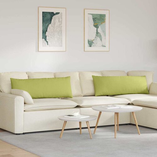  Jastučići za sofu 2 pcs Svijetlo zelena 120 x 40 cm tkanina Cene