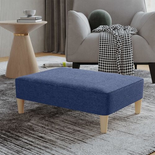 The Living Store Stolček za noge moder 78x56x32 cm blago - Stolček Za Noge, (21482274) Cene