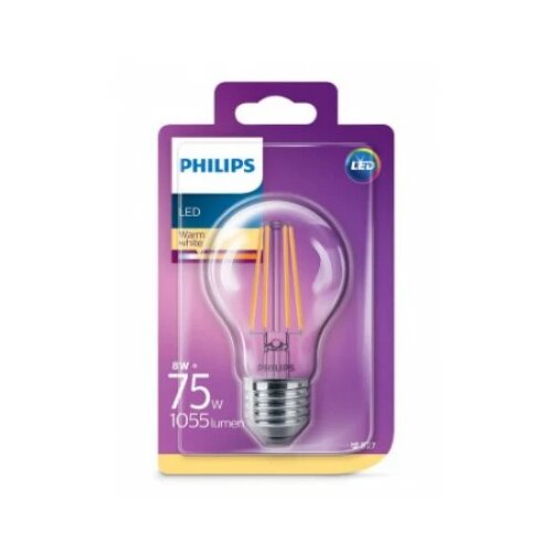 Philips led sijalica 8.5W (75W) A60 E27 ww bistra PS643 Cene