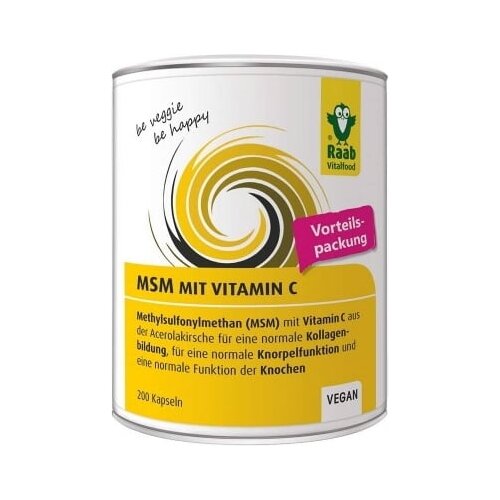 Raab Vitalfood GmbH mSM kapsule - 200 kaps. Cene