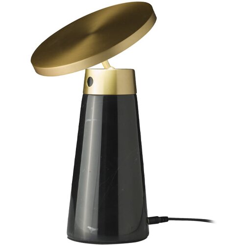 Angel Cerd&amp;aacute; Namizna svetilka iz črnega marmorja in zlatega jekla, (20591680) Slike