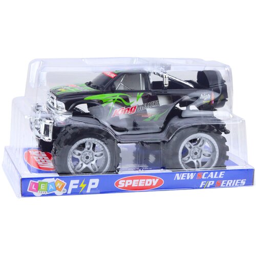  Terenski auto s pogonom KING 27cm - crno/zeleni Slike