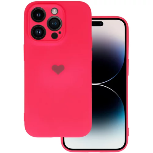 Onasi Liquid silikonski ovitek Love za iPhone 13 6.1 - pink