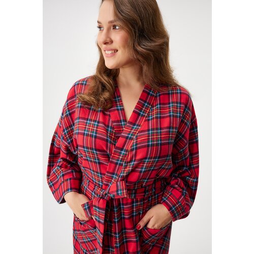 Astratex Dolg flanelast kopalni plašč Festive Red Cene