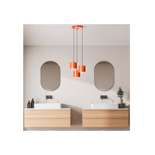 Opviq Luster Duz-195, 75-110cm, 45 cm, 3xE27, Narandžasta Cene