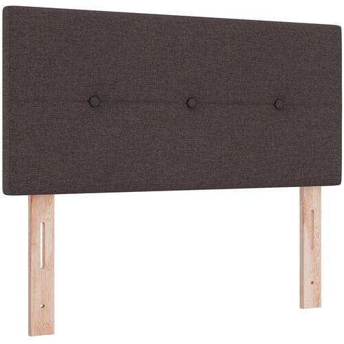 VidaXL Naslon za glavo s gumbi, temno rjav, 100 cm, blago, (22008602) Slike