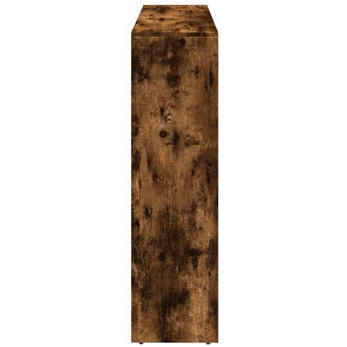  Pregrada/regal za knjige 3 razina hrast 137,5x29x103,5cm drveni Slike