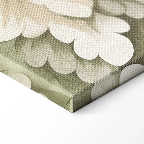  Slika - Retro Vintage Flowers in Delicate Cream and Green Colors 60x40 Standard Slike