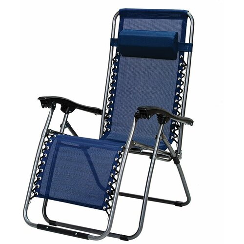  Lezaljka metalna stolica za suncanje Messina plava Cene