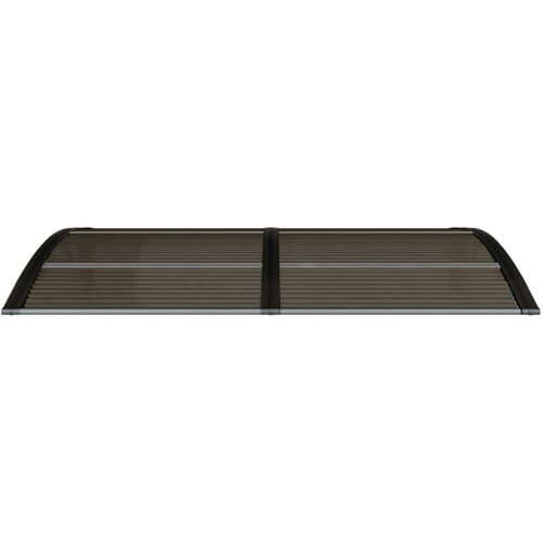 VidaXL Nadstre&amp;scaron;nica za vrata crna 150x80 cm polikarbonatna Slike