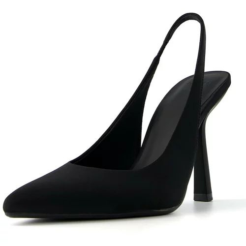 Bershka Cipele s potpeticom i otvorenom petom crna