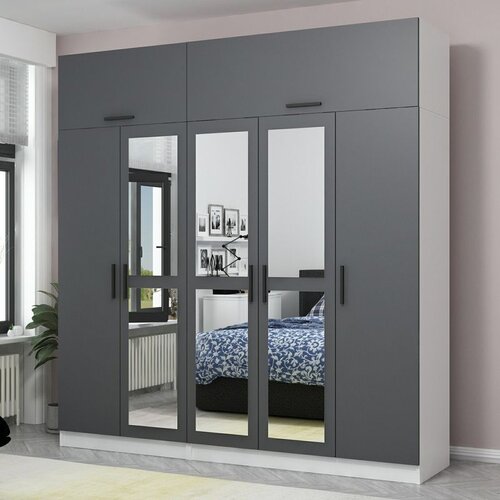 Hanah home kale - 5158 anthracite wardrobe Cene